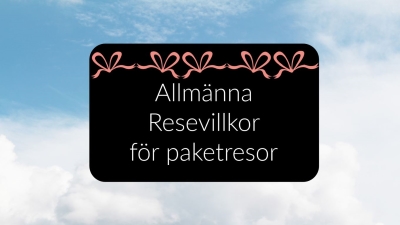 Allmnna resevillkor fr paketresor